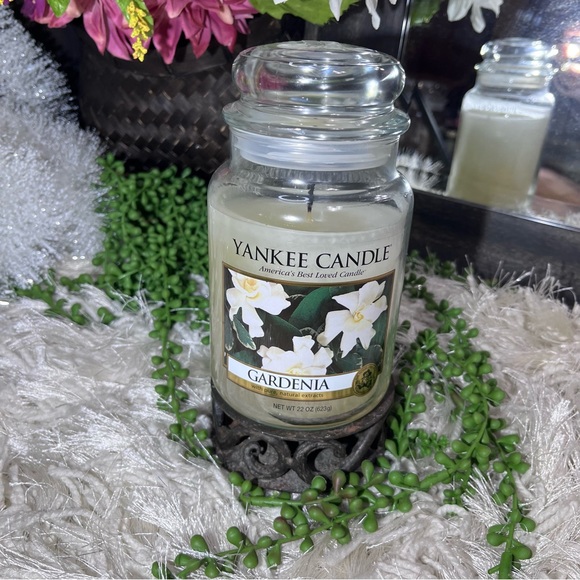 *RARE* Black Label Yankee Candle Gardenia 22 oz - Picture 5 of 10